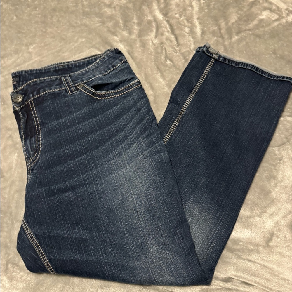 Silver Jeans Blue Suki Mid Slim Boot Cut Denim - Picture 2 of 4
